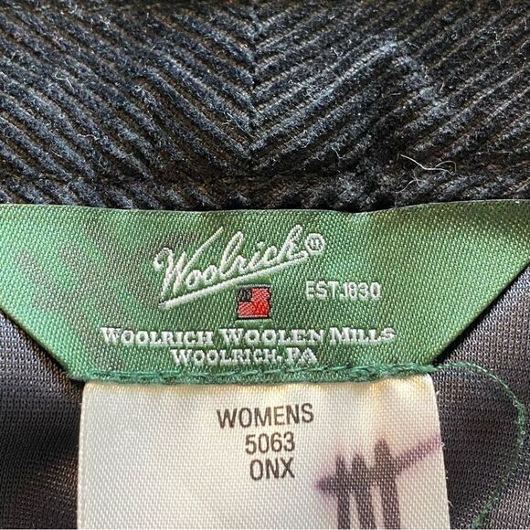 Woolrich Wool Blend Tweed Woodlyn A-Line Skirt Color Onyx Size 12 - Picture 3 of 13